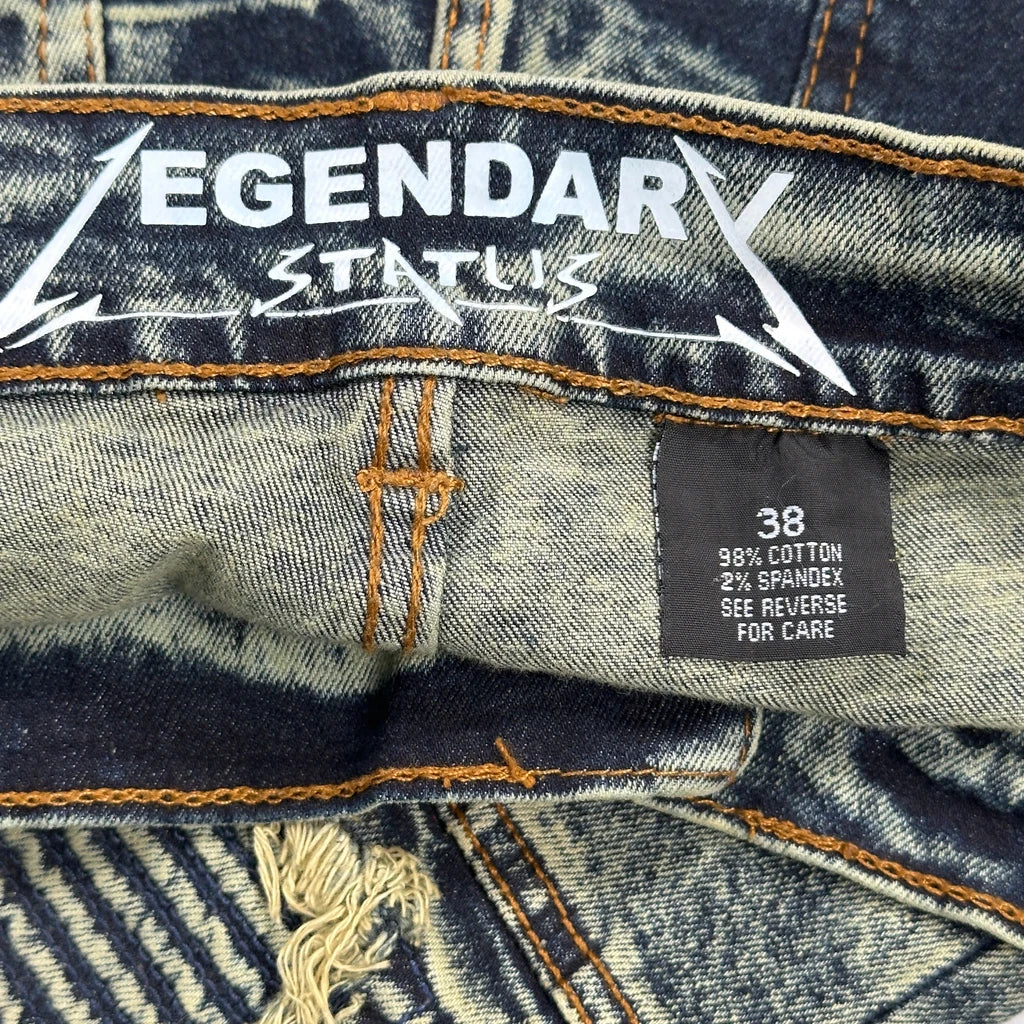 Legendary Whitetails Denim Shorts - 38W 11L Acid Wash Cotton