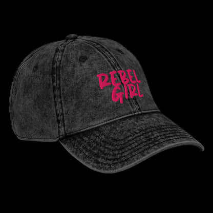 Vintage Cap REBEL GIRL Vintage Cotton Twill Cap