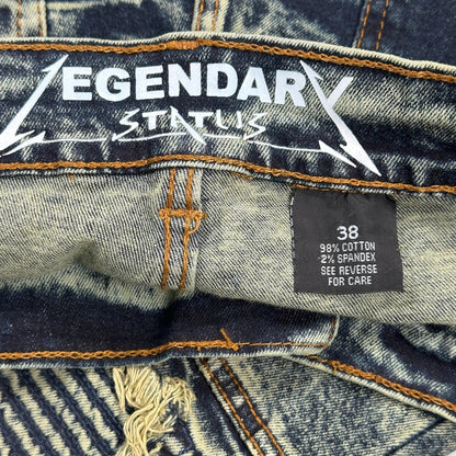 Legendary Whitetails Denim Shorts - 38W 11L Acid Wash Cotton