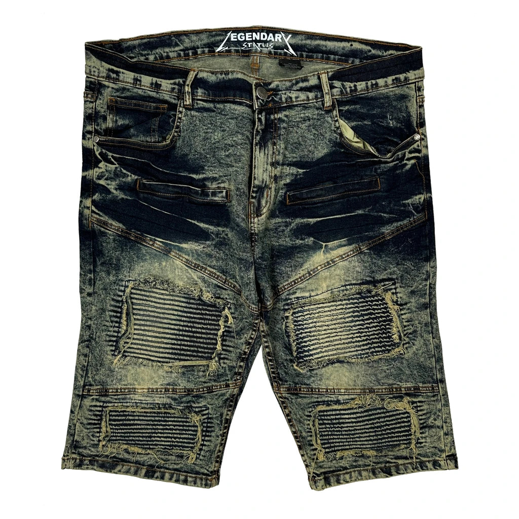 Legendary Whitetails Denim Shorts - 38W 11L Acid Wash Cotton