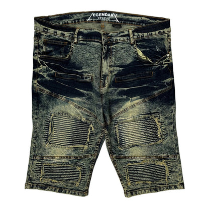 Legendary Whitetails Denim Shorts - 38W 11L Acid Wash Cotton
