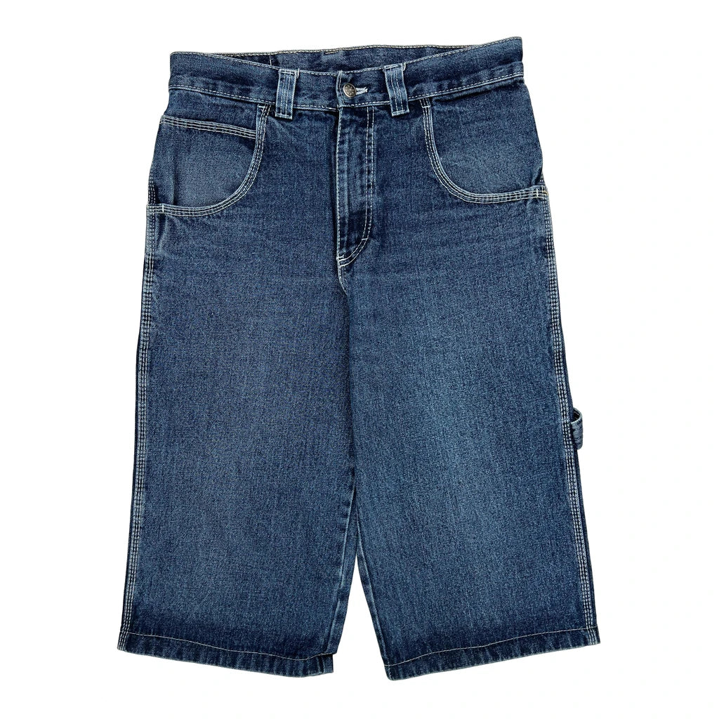 USA Jeans Southpole Graphic Denim Shorts - 31W 15L Blue Denim