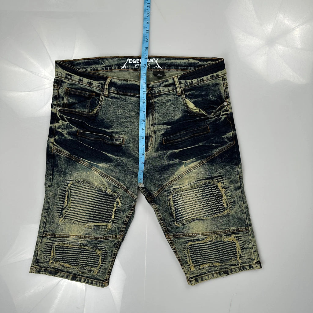 Legendary Whitetails Denim Shorts - 38W 11L Acid Wash Cotton