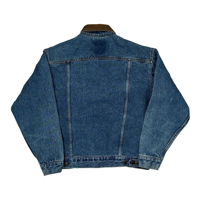 Marlboro Collared Denim Jacket - Small Blue Cotton