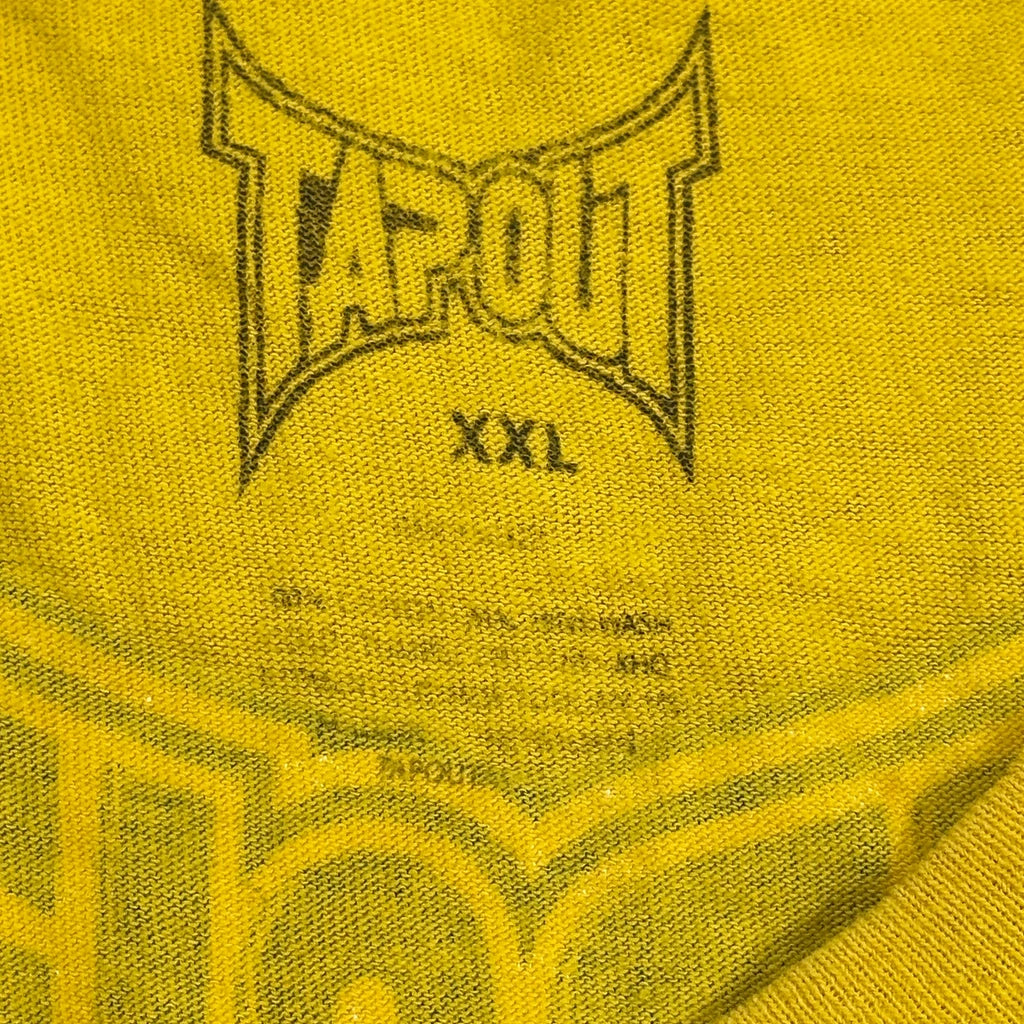 Simply Believe Tap Out Graphic T-Shirt - 2XL Yellow Cotton