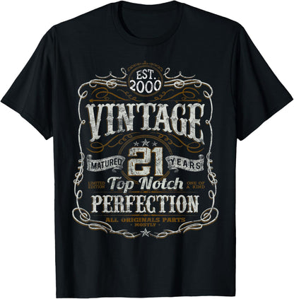 Vintage 21St Birthday 2000 Limited Edition Born in 2000 T-Shirt