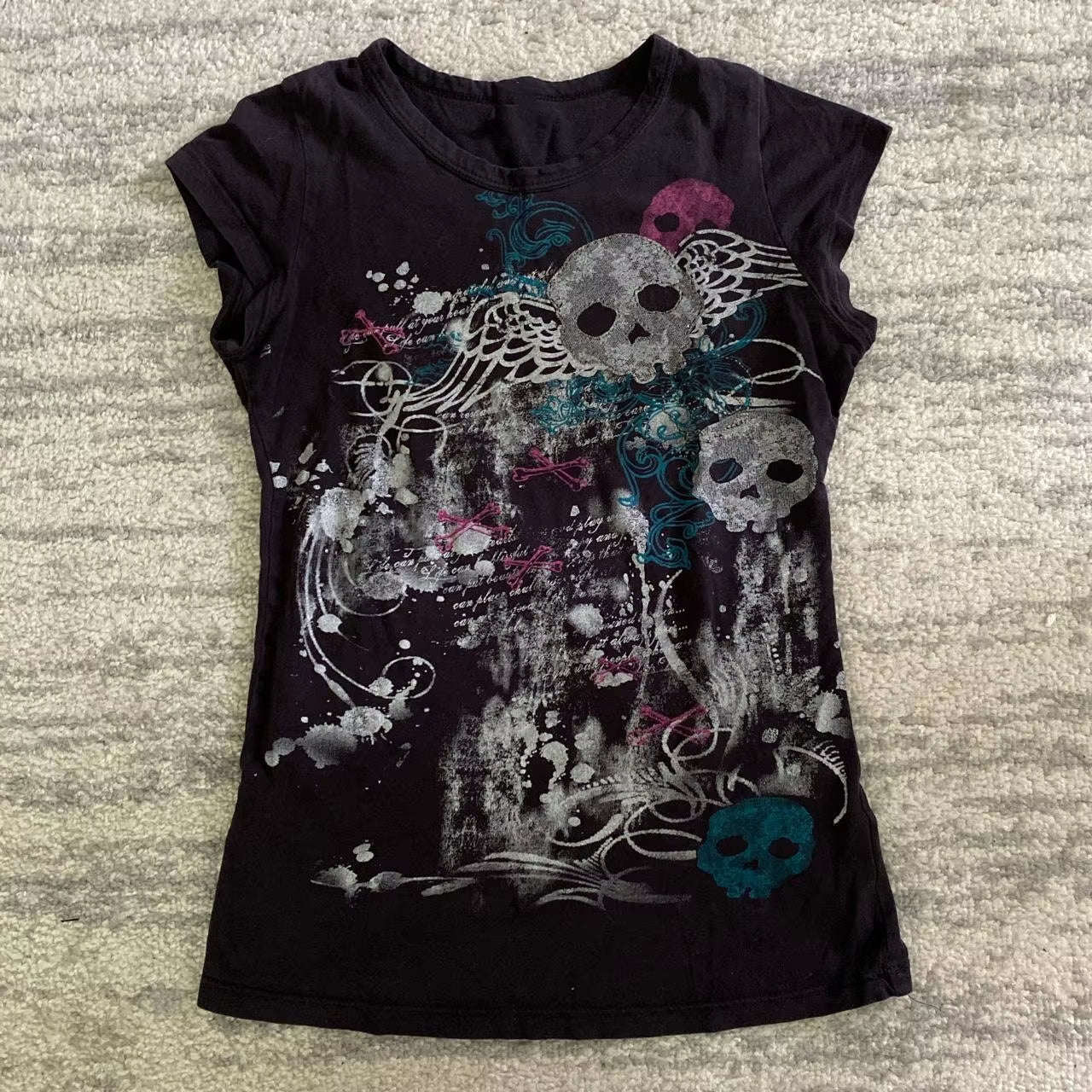 Grunge Clothes Y2K Top for Women 90S Vintage Clothes Gothic Star Girl Y2K Kitty 2000S Tops Woman Clothing Goth Harajuku Kawaii